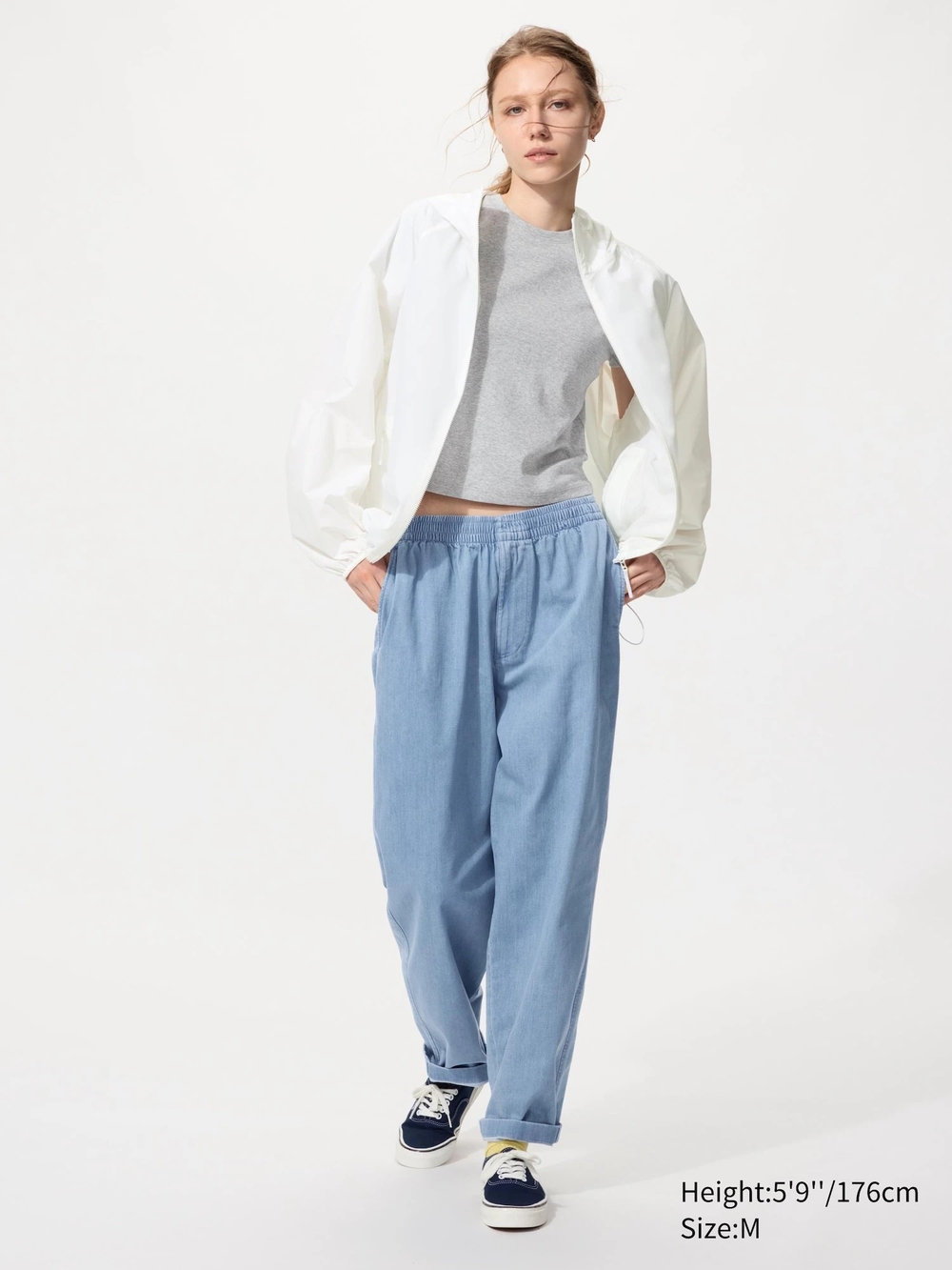 Uniqlo Stretch Easy Ankle Pants | Denim
